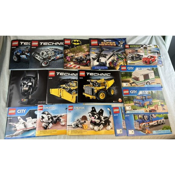 Mixed Lot of 15 Various LEGO Instruction Booklets Manuals Only - Picture 1 of 4